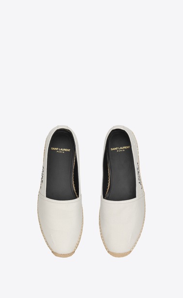 espadrilles in Saint Laurent-embroidered fabric